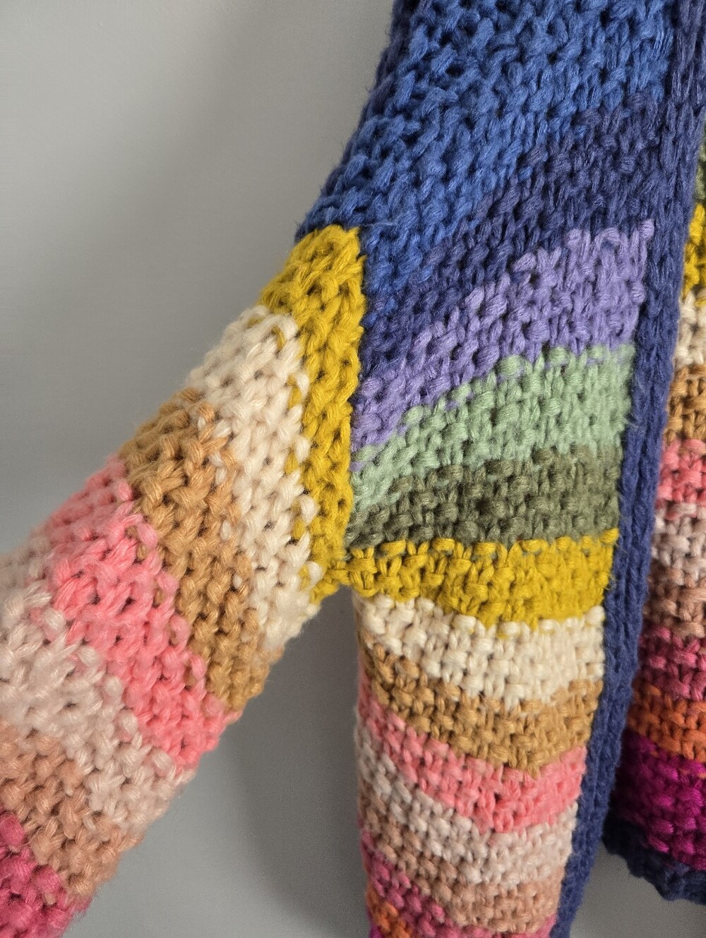 SAACHI Rainbow Knitted Cardigan OS - Picture 6 of 11